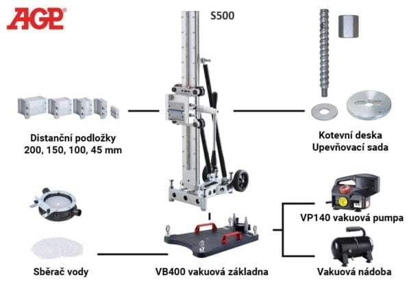 Stojan na vrtačku S500