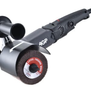 Satinovací elektrická bruska a leštička na kov AGP